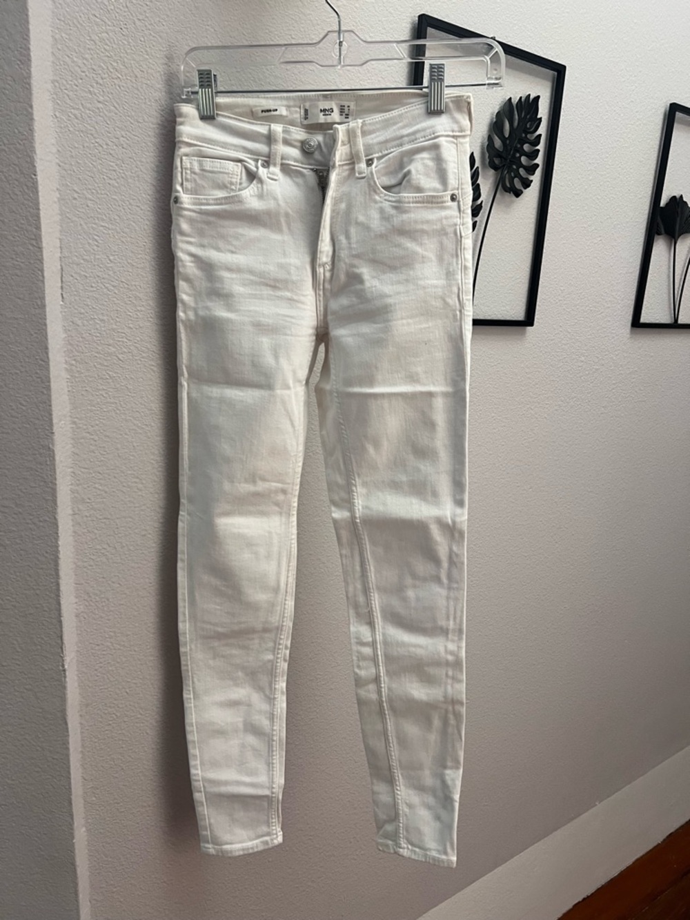|| MANGO DENIM || WHITE STRETCH JEAN || PUSH-UP ||